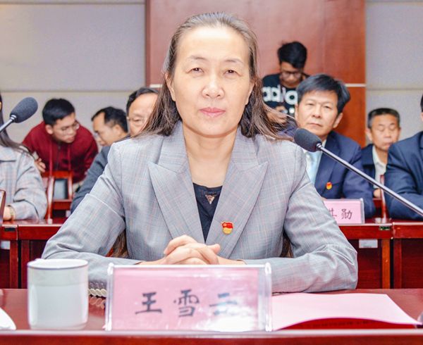 校党委书记王雪云汇报球友会官方网站省级文明校园创建工作